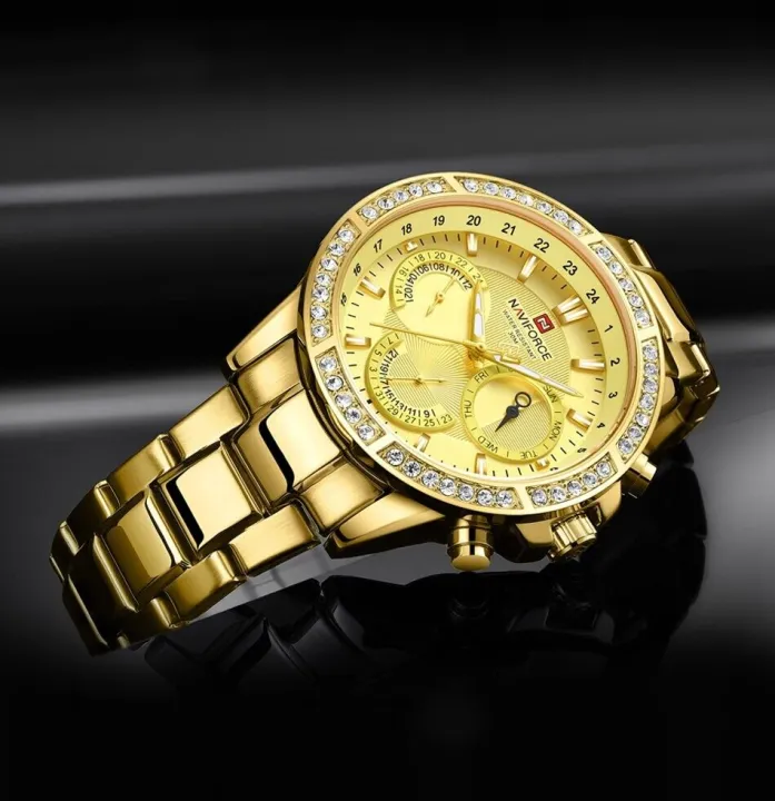 NAVIFORCE%20NF9196%20Golden%20Stainless%20Steel%20Chronograph%20Watch%20For%20Men%20-%20Golden%20-%20Image%207