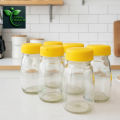 6/12 Pcs 120ml Glass Jar Set – Premium Glass Containers with New Cap for Kitchen & Dining Storage.