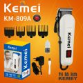 Kemei KM-809A is a professional-grade hair clipper featuring a digital display and dual AC/DC power for smooth and powerful trimming.. 