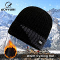 Outtobe Winter Knitted Hats Trendy Knitted Beanie Hat Winter Autumn Hats Snow Cap Fashion Winter Hat Warmer Bonnet with Thick Warm Lined for Storm Cold Winter Climbing Skiing Cycling Hiking. 