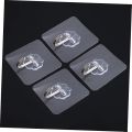 Transparent Adhesive Sticker Abs Plastic + Steel Hook Hanger, For Home.