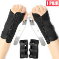 Pair Wristband Hand Wrist Guard Support Wrist Guard Brace Carpal Tunnel Support Sprain Forearm Splint Band Strap Belt. 