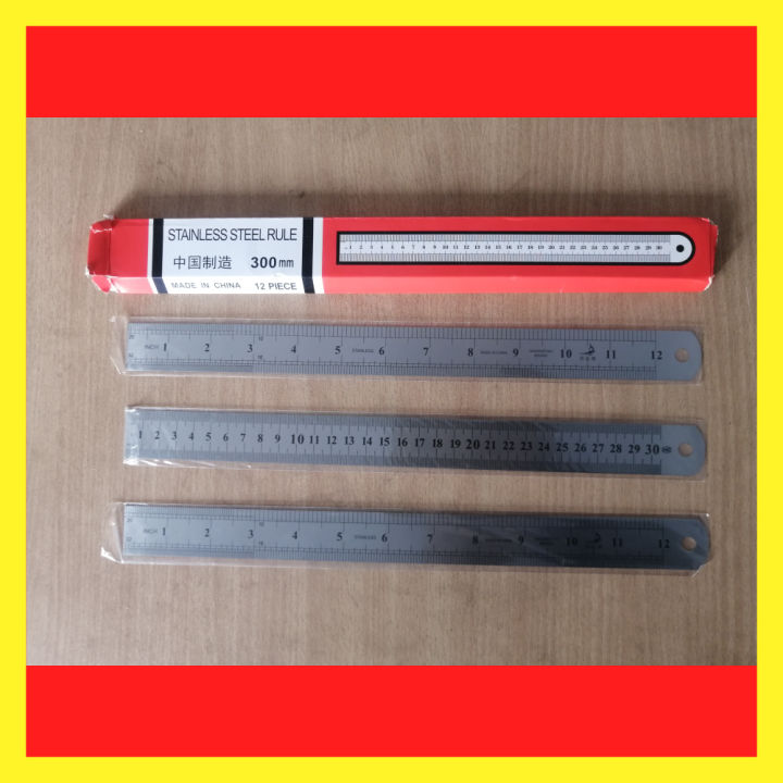 Stainless%20Steel%20Ruler/Scale%20-%2030cm%20/%2012%20inch%20-%201pc%20-%20Image%207