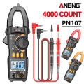 True RMS Digital Clamp Meter Automatic Range NCV Diode Multimeter 4000 Counts Professional Ammeter Voltage Tester (No Battery). 