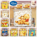 Disney Winnie the Pooh bedding set twin size duvet cover for kids bedroom decora boys double bed set single king bedspread. 