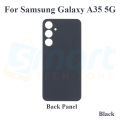 For Samsung Galaxy A35 5G Back Panel Housing With/Without Camera Glass Back shell Replacement Spare Parts-Black. 