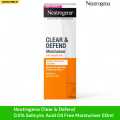 Neutrogena Clear & Defend 0.5% Salicylic Acid Oil Free Moisturiser, 50ml. 