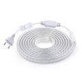 220V LED Strip Waterproof 2835 120Leds/m High Bright LED Strip Light with Switch White Warm White Natural White Ribbon Rope Tape. 