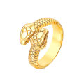 Personalized Men Stainless Steel Rings Silver Black Steel Rings Retro Snake Head Titanium Steel Rings.