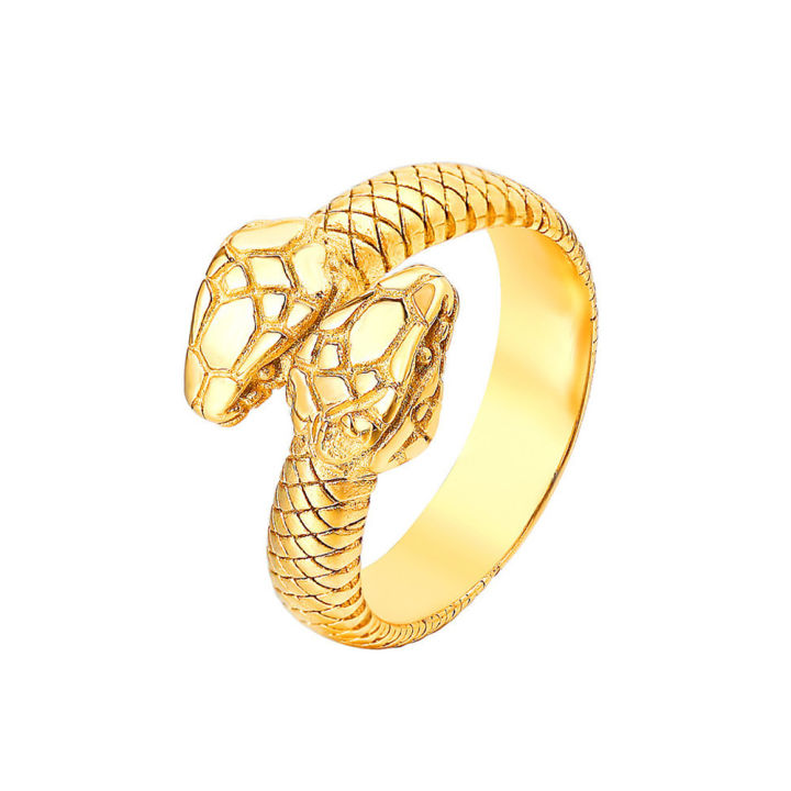 Personalized%20Men%20Stainless%20Steel%20Rings%20Silver%20Black%20Steel%20Rings%20Retro%20Snake%20Head%20Titanium%20Steel%20Rings%20-%20Image%202