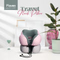 Multifunctional Memory Foam Neck Pillow | Imported Neck Pillow | Sleeping Pillow |Soft Travel Pillow| Massage Neck Pillow | U-Shape Headrest Cushion | U Shaped Neck Pillow | Portable Neck Support & Sleep Essentials| Model NP 0109 by Pizeon Luxury Linens. 