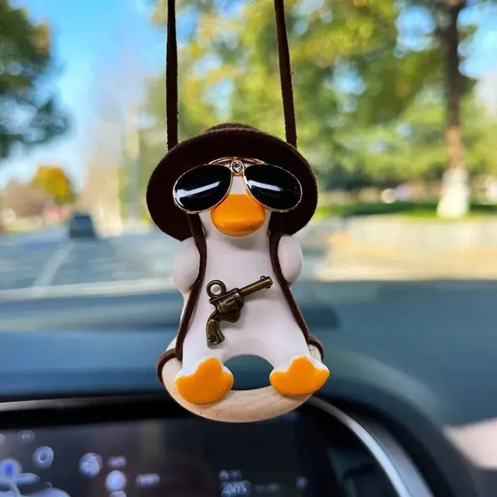 Anime%20Duck%20Car%20Interior%20Decoration%20Cute%20Gypsum%20Swing%20Duck%20With%20Pipe%20Glasses%20Auto%20Rearview%20Mirror%20Pendant%20For%20Car%20Accessories%20-%20Image%205