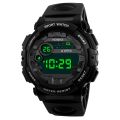 HONHX Student Sports Watch Men LED Digital Display Date Step Counter Outdoor Sports Waterproof Electronic Leisure Watches.