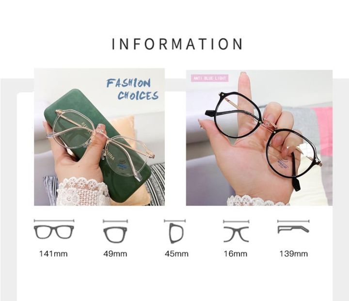 Ladies%20Anti-Blue%20Light%20Metal%20Accessories%20Fashion%20Round%20Glasses%20Retro%20Trend%20Casual%20Lightweight%20Frame%20Women%20-%20Image%203
