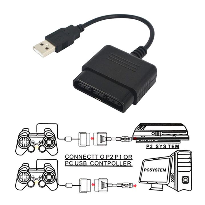 PS2 to PS3 Game Adapter Cable Controller Adapter Converter PC USB for PlayStation 2 3 PS2 PS3