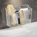 【Shop the Look】 Multifunctional Transparent Storage Rack Holder Punch Free Wall-Mounted Storage Organization Kitchen Cabinet Storage Box Huiye. 