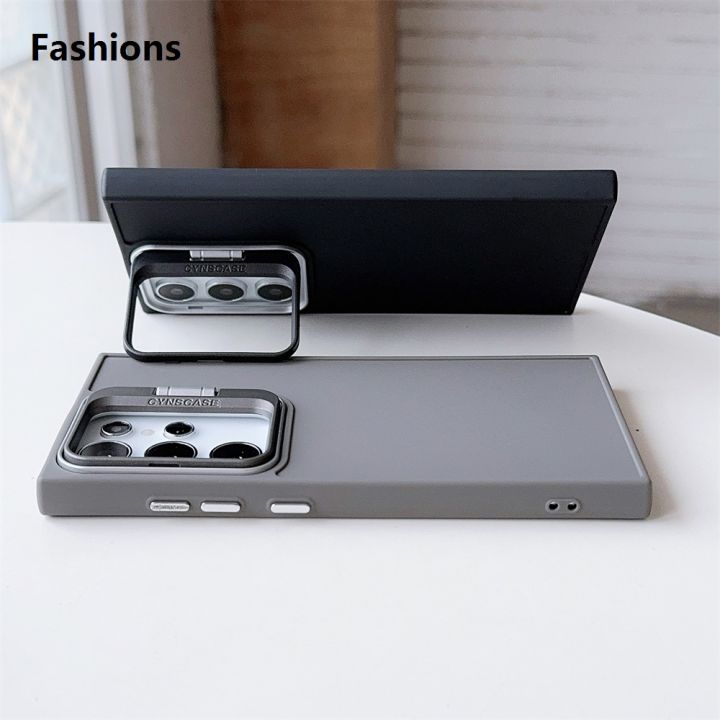 Fashions%20Fifty%20percent%20discount%20Luxury%20Folding%20Camera%20Stand%20Holder%20Case%20For%20Samsung%20Galaxy%20S24%20S23%20Ultra%20S22%20S21%20Plus%20S20%20FE%20Metal%20Solid%20Color%20Matte%20Cover%20Funda%20-%20Image%203