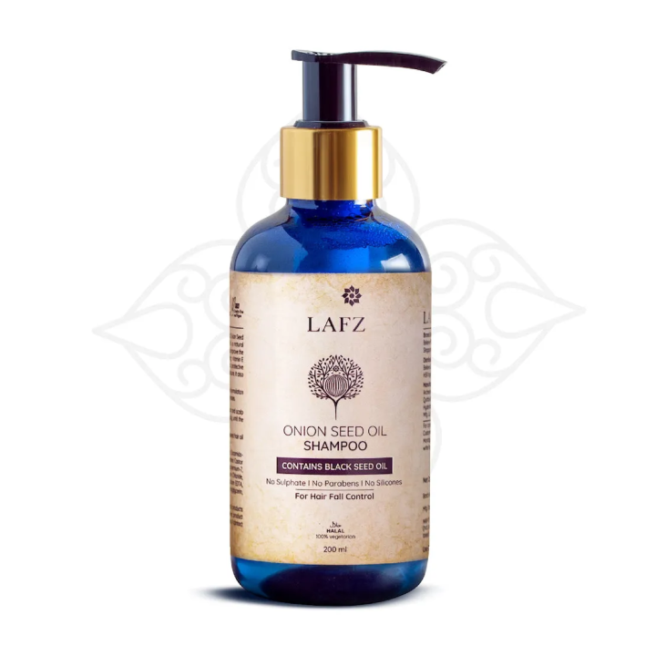 Lafz Onion Seed Oil Shampoo for Hair Care Deep Conditioning Natural Ingredients 200 Ml