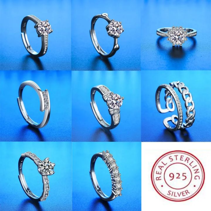 New 925 Sterling Silver Ring High Quality Adjustable Size