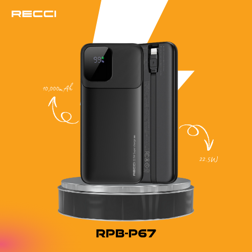 Recci RPB-P67 High power fast charging Power bank