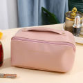 Large Capacity Waterproof Cosmetic Bag Fashion PU Leather Makeup Bag Travel Organizer Portable Travel Toiletry Storage Bags for Women Girls. 