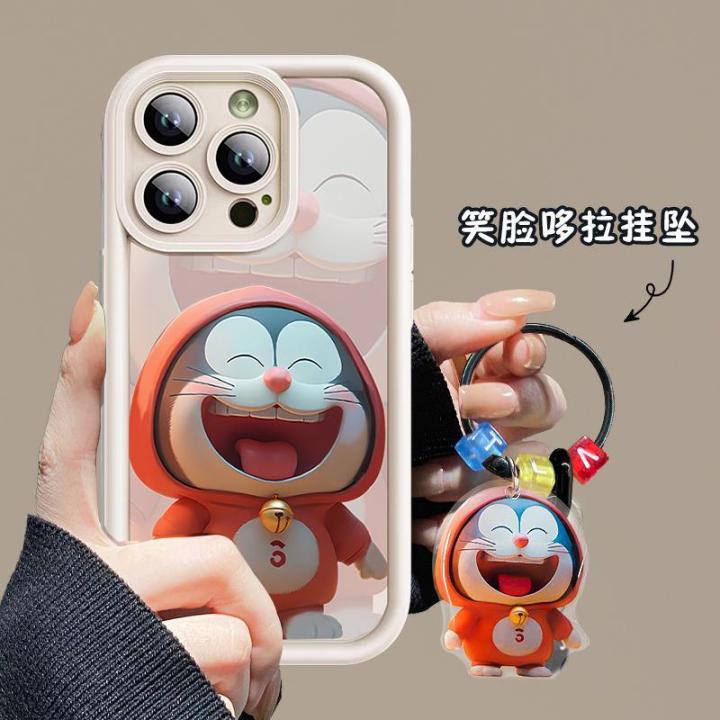 Casing For Infinix Hot 30i 30 Play Note 30 VIP 12 G96 Smart 7 TECNO CAMON 20 SPAR K10 Zero 30 5G Case Cover Cartoon Cute 3D Doraemon Bracelet Matte Soft Anti-Knock Casing Solid Color Anime Cover Fashion