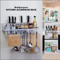 Multipurpose Utensils Aluminium Kitchen Utensils Organizer Holder 23  Wall Mounted. 