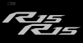 R15 logo Sticker for bike. 
