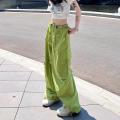 Jazz dancingjazzPants American StylehiphopWhite Overalls Women's Summer Quick-Drying Parachute Bloomers. 