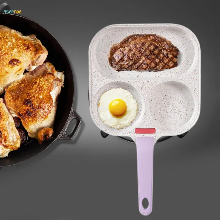 Egg%20Frying%20Pan,%203%20Section%20Skillet%20Mini%20Pancake%20Pan,%20for%20Frying%20Cooking%20Breakfast%20Burger%20-%20Image%204