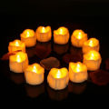 12pcs Led Electronic Candles Energy Saving Flameless Tealights Candles Lights For Valentine Day Decoration. 
