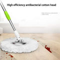 3 Replacement Mop Micro-Head Refill for 360° Magic Mop-Microfiber Replacement -Round Shape Standard Size (White-3 Pack). 