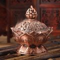 【Daily Necessities For Anyone Store】Tibetan Incense Burner Alloy Bronze Mini Incense Incensory Metal Craft Home Decor. 