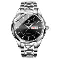 Men's Stainless Steel Wristwatch, Male Quartz Watch, Waterproof, Luminous, Date Week, Top Brand, Luxury, New, 2024. 