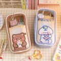 Kawaii Pencil Case Cute Pencil Case Aesthetic Cute Pencil Pouch with Accessories Kawaii School Supplies for Teen Girls (Blue)…. 