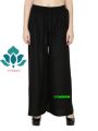 Comfort Regular wear plazo, cotton and linen mix stretchable palazzo for girls.