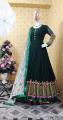 Semi-stitched Georgette Embroidered Party Dress-39. 