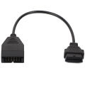 12 Pins to OBD1OBD2 OBD-II 16 Scanner Diagnostic Tool Connector Adapter Cable For GM Vehicles. 