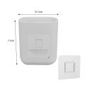 Stylish And Simple Wall-mounted Toothbrush Holder Toothpaste Razor Organizer Box No Perforated Teeth Cup Holder Bathroom Elegantly Decorated Everyday Moving Gifts.