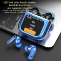 New SE60 color screen touch TWS wireless bluetooth headset ANC active noise reduction long endurance in-ear headphones. 