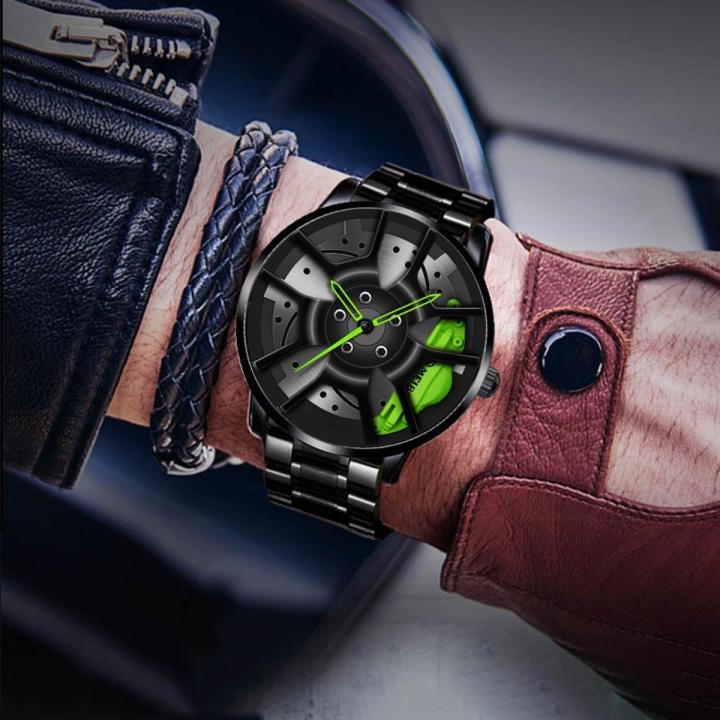 Car Rim Watch Custom Stainless Steel Watch Hub Custom Design Sports Car Rim Sports Watch ...