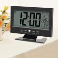 Digital table clock Voice Control Temperature Calendar Automatic Back-light - Wall Clock. 