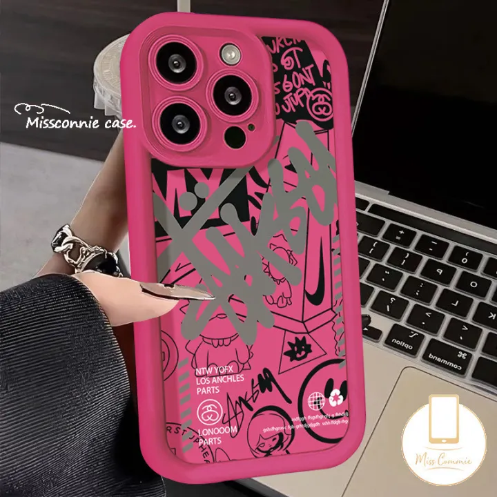 Graffiti%20Trendy%20Brand%20Stussy%20Phone%20Case%20Compatible%20for%20IPhone%2011%2013%2015%2014%2012%20Pro%20Max%20XR%20X%207Plus%20XS%20Max%206S%207%208%2015%206%20Plus%20SE%202020%20Shockproof%20Cute%20Smiley%20Soft%20Tpu%20Cover%20-%20Image%204