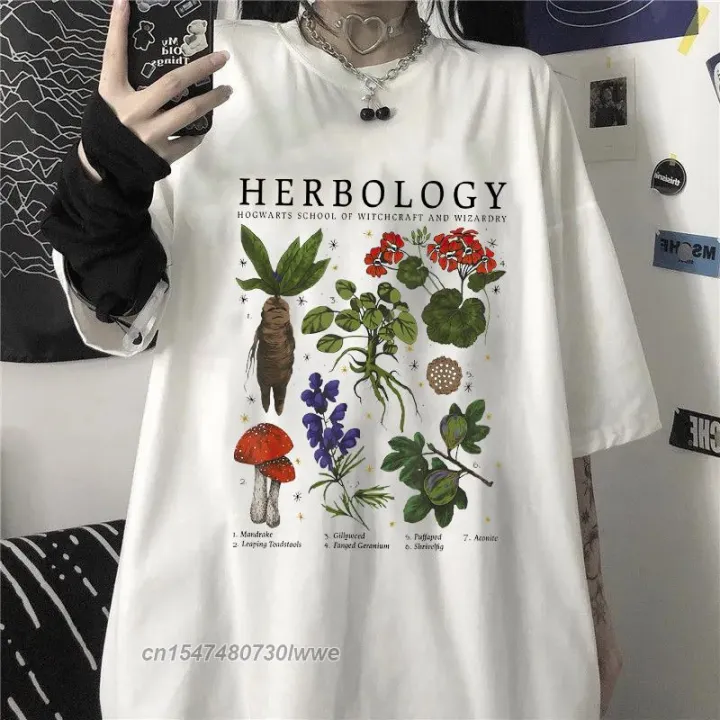Gothic%20Herbology%20Harajuku%20Y2k%20Street%20Top%20Lady%20Cute%20Cartoon%20Comic%20Girl%20Letter%20Print%20Japanese%20Casual%20Men%20T-Shirt%20Trendy%20Female%20-%20Image%203