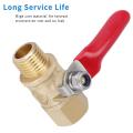 1/4 Inch Ball Valve NPT Air Compressor Brass Valve Female Male Shut Off Small.