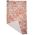 3X5Ft Blue Sky White Cloud Photography Backdrop Screen Background Studio Props & Red Brick Wall. 