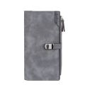 New Women Long Wallets Magnetic Buckle Top Quality Card Holder Classic Female Purse Zipper Wallet For Girl.