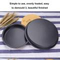 6 7 8 Inch Pizza Plate Round Deep Dish Pizza Pan Tray Carbon Steel Non-stick Mold Baking Tool Baking Mould Pan Pattern. 