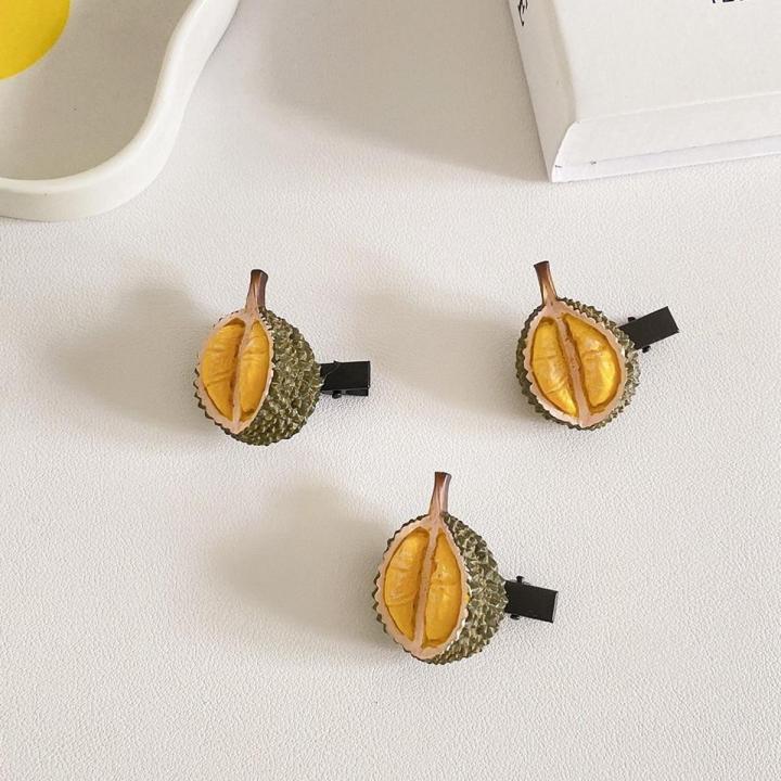 CHANBAEK Simple Personality Child Duckbill Clip Girl Hair Clip Photo Props Banana Fake Food Simulation Food Hairpin Cute Side Clip Korean Style Barrette Women Hair Accessories