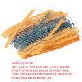 600Pcs 30 Kinds Value Metal Film Resistor pack 1/4W 1% Resistor Assorted Kit Set Hudduo. 